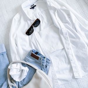 White Tommy Hilfiger button up